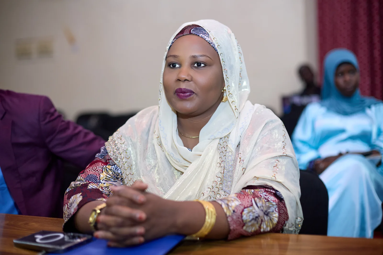 Participante à la rencontre sur l'intelligence artificielle et l'employabilité des jeunes organisée par ANLCY-Niger à Dosso.
